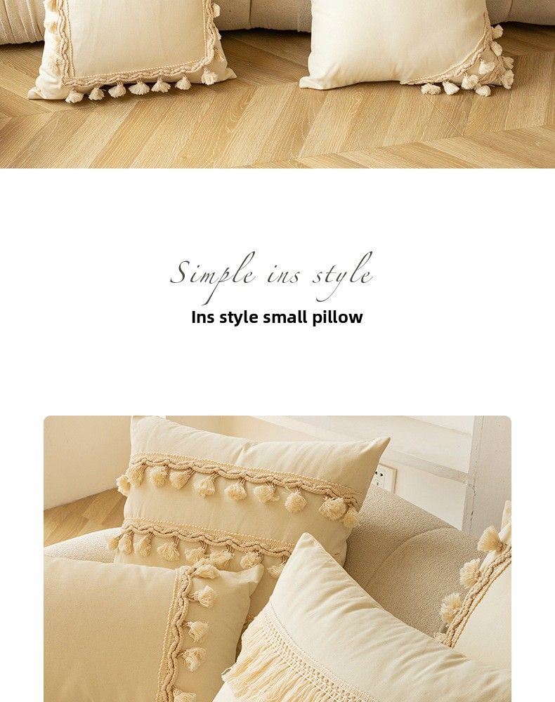 Copridivano in stile marocchino con nappe, motivo geometrico, semplice cuscino per divano, luce decorativa di lusso per soggiorno_voghion.com