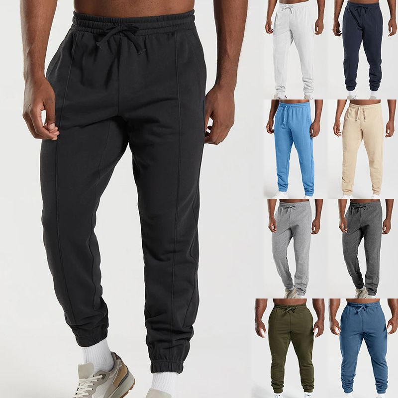 2024 Frühjahr/Sommer Freizeit Sport Guard für lose Krawatte Füße gestrickte Casual Herrenhose_voghion.com