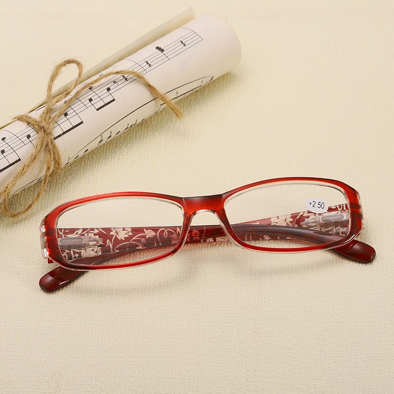 1 Pair, TR Plastic Full Frame FDA Spring Hinge Eyeglasses, Reading Glasses 1.0 1.5 2.0 2.5 3.0 3.5 4.0 For Women_voghion.com