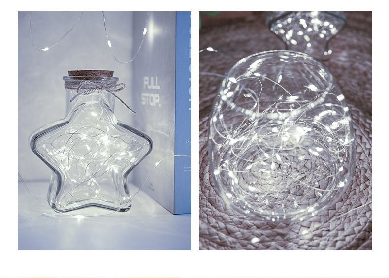 100-LED Copper Wire Fairy Lights – 10M Indoor/Outdoor Decorative String Lights (IP66 Waterproof, 6000K Cool White, PVC Coated, Battery-Powered)_voghion.com