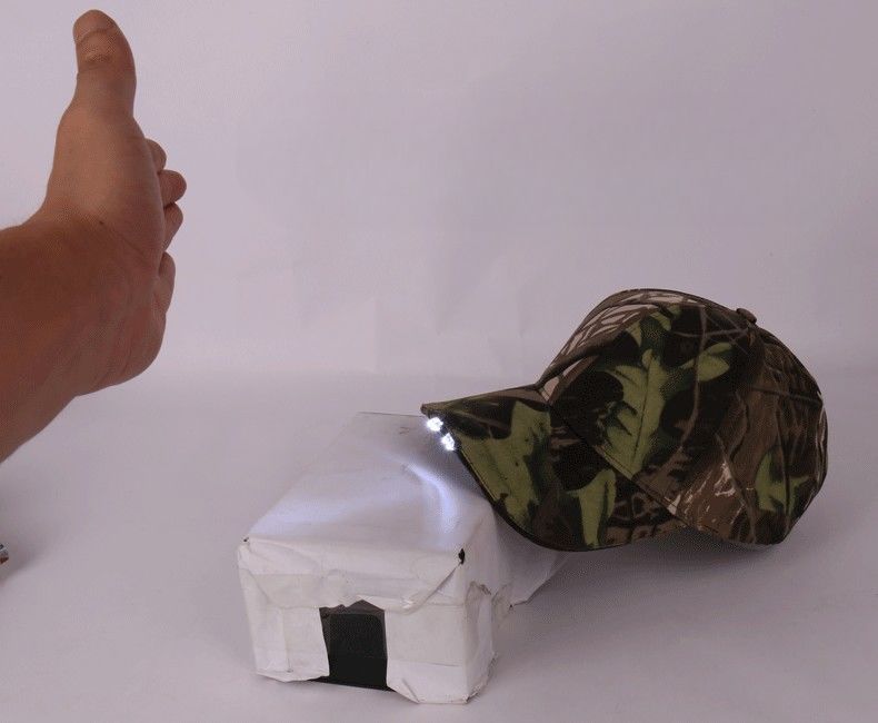 Cappello da pesca per uomo con lampada frontale, berretto da baseball con sensore LED, illuminazione per esterni, pesca notturna, ricaricabile_voghion.com