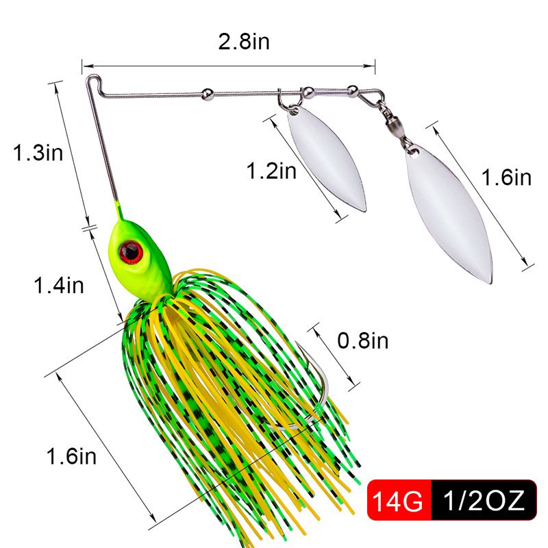 Quaste Pailletten Anti-Hang Bottom 10g 14g Bart Mann Köder Blei Block Bionic Köder_voghion.com