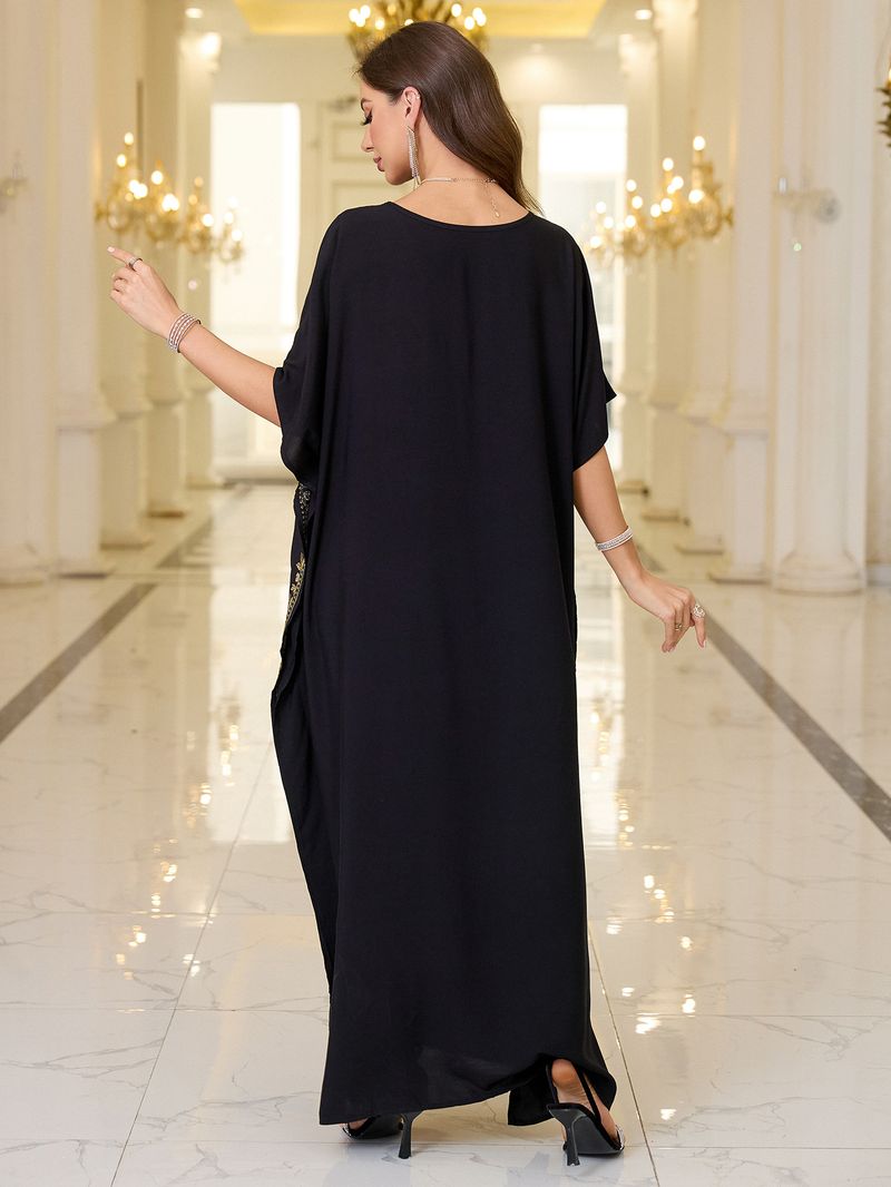 Robe de plage brodée en coton pour femme_voghion.com