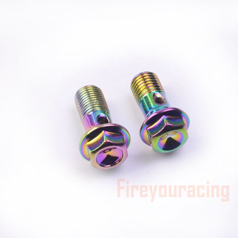 Fireyouracing Motorcycle Brake Hose Hydraulic Clutch Pump Master Cyder Banjo Screw Oil Output Bolts Nuts M10 Colorfuls_voghion.com