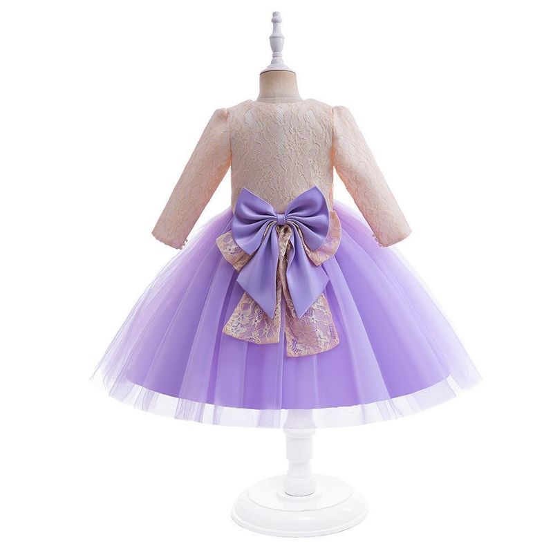 Nuovo vestito per bambini, vestito da principessa per bambine di piccole e medie dimensioni, gonna in tutù con fiocco ricamato e giacca, completo in 2 pezzi_voghion.com
