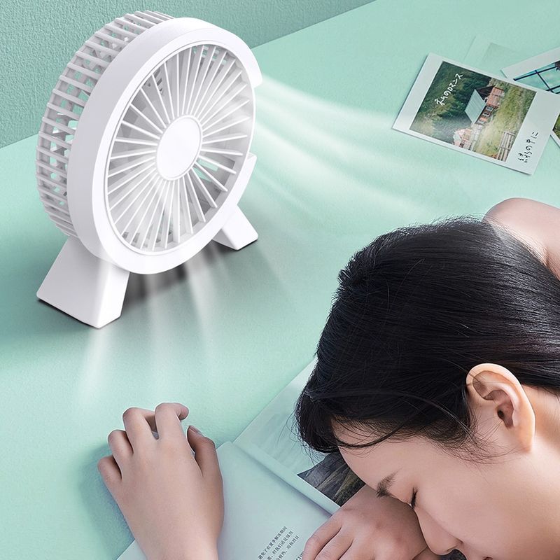 Elektrischer tragbarer Kühllüfter für Laptops, leiser USB-Lüfter für das Home Office, Outdoor-Desktop-Kühler, Camping, Mini-Luftgeräte_voghion.com