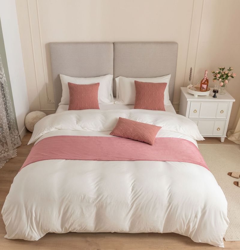 Nueva toalla de cama de terciopelo holandés con patrón de concha súper suave para hotel de alojamiento familiar_voghion.com