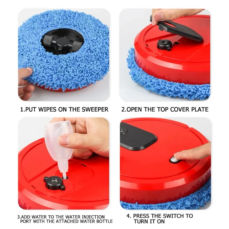 Smart Sweeping And Mop Robot Vacuum Cleaner Household Rechargeable Dry And Wet Home Appliance With Humidifying Spray_voghion.com