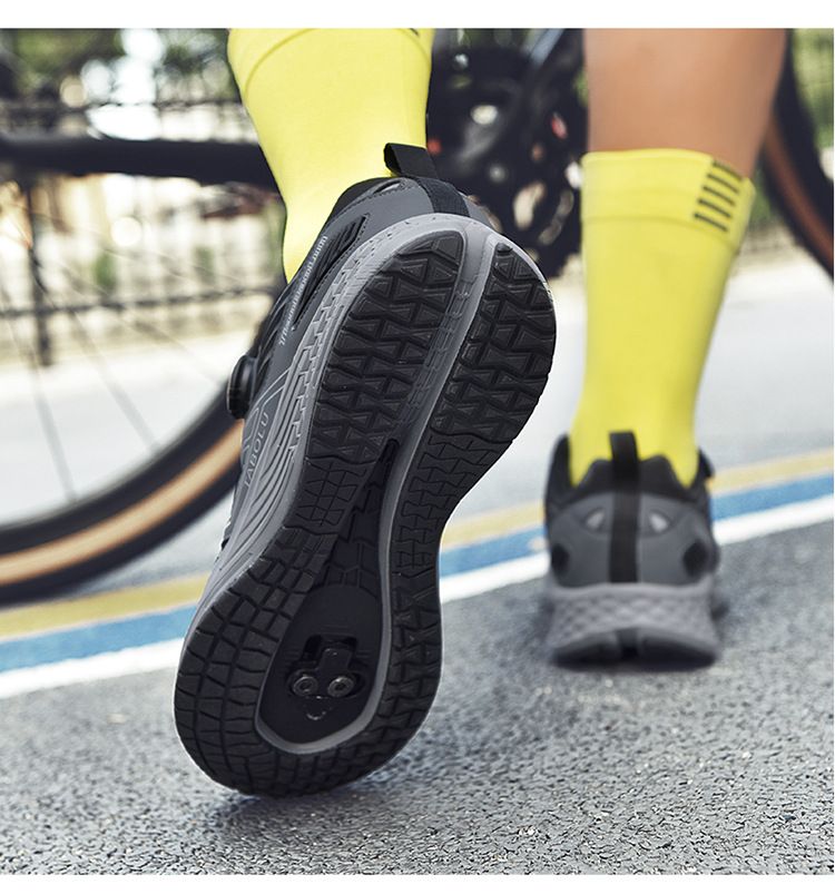 2024 Professional Cycling New Model Non-Locking Men's Mountain Lock Hard Sole Breathable Road Bike Bicycle Shoes_voghion.com