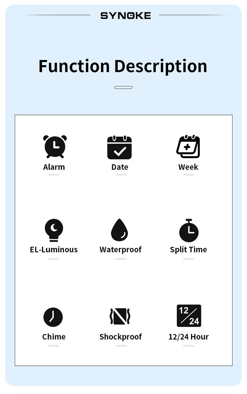 Digitale Sportuhr für Herren mit 5 Bar Wasserdichtigkeit, großem Bildschirm, Nachtlicht, multifunktional für Outdoor-Aktivitäten, großer Bildschirm, leuchtend, leistungsstark_voghion.com