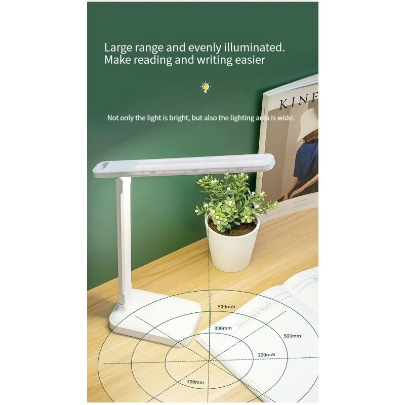 1PC LED Touch Schalter Weiß Klapp Schreibtisch Lampe Schlafzimmer Nacht Studie Lesen Augen Pflege Nacht Lampe USB Plug-in Dimmbare Weiße Schreibtisch Lampe_voghion.com