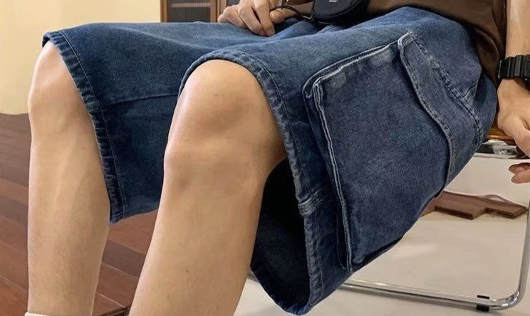 Herrenbekleidung Retro gewaschene Arbeitskleidung Jeansshorts Herren Sommer dünne große High Street Casual Shorts lose_voghion.com