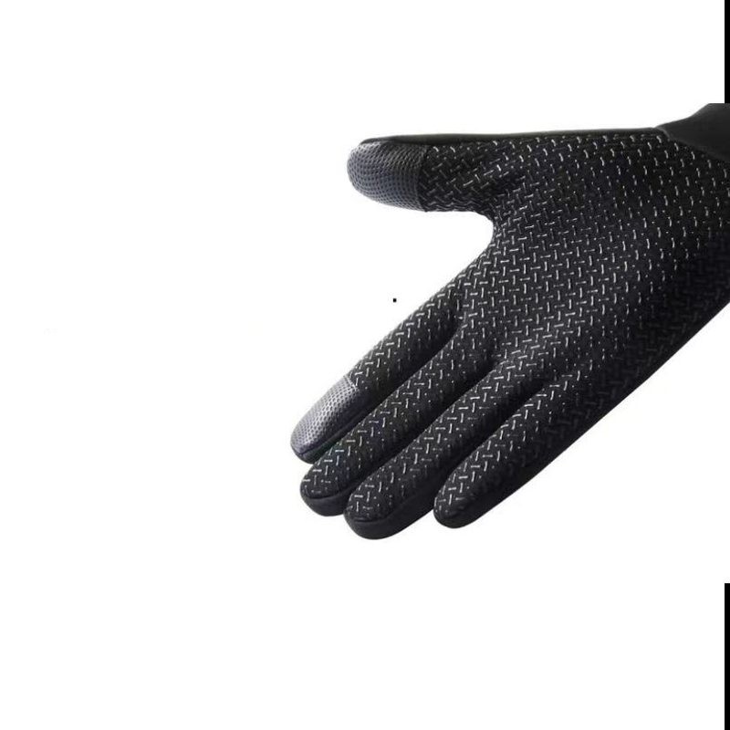 Vindtæt, vandtæt, plus fløjl, varm motorcykel vinterkuldesikre kørehandsker cykling fuldfinger takeaway handsker med touchskærm til mænd_voghion.com