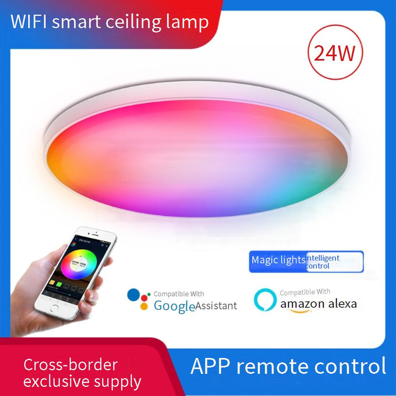 Melhoria da casa LED Full Spectrum Proteção para os olhos Lâmpada Moderna Simples Quarto Moderno Atmosfera Quarto Principal Quarto LED Lâmpada de teto_voghion.com