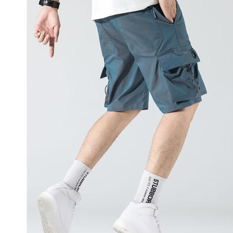 Dünne Farbverlaufsshorts für Herren. Leichte Farbverlaufsshorts für Herren – lockere Passform, atmungsaktive, schnell trocknende Cargo-Shorts für den Freizeit- und Streetwear-Stil._voghion.com