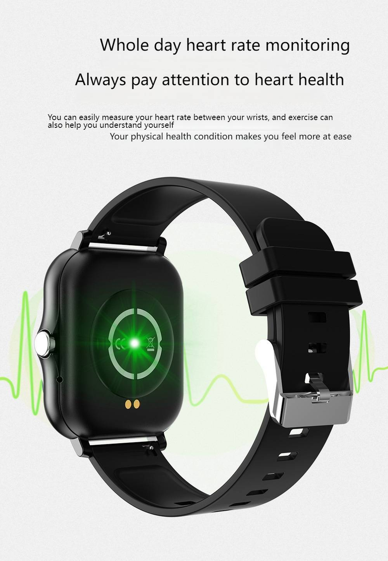 Smart Watch With Bluetooth Calling, Heart Rate & Blood Pressure Monitor, Sleep Tracking, Weather Alerts, Step Counter For Men & Women_voghion.com
