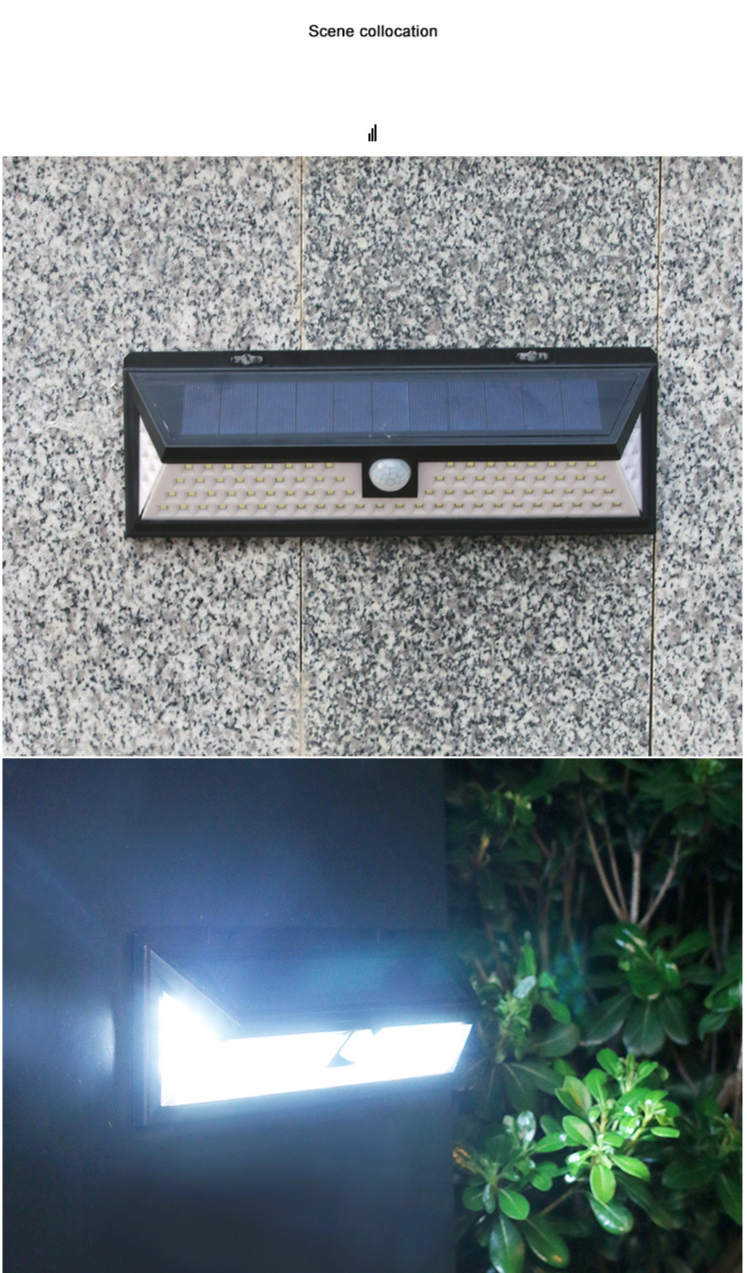 Solar Wall Lights Outdoor, 90/118 LED Waterproof Motion Sensor Lights For Garden, Patio, Yard, Pathway – Energy Efficient & Durable_voghion.com