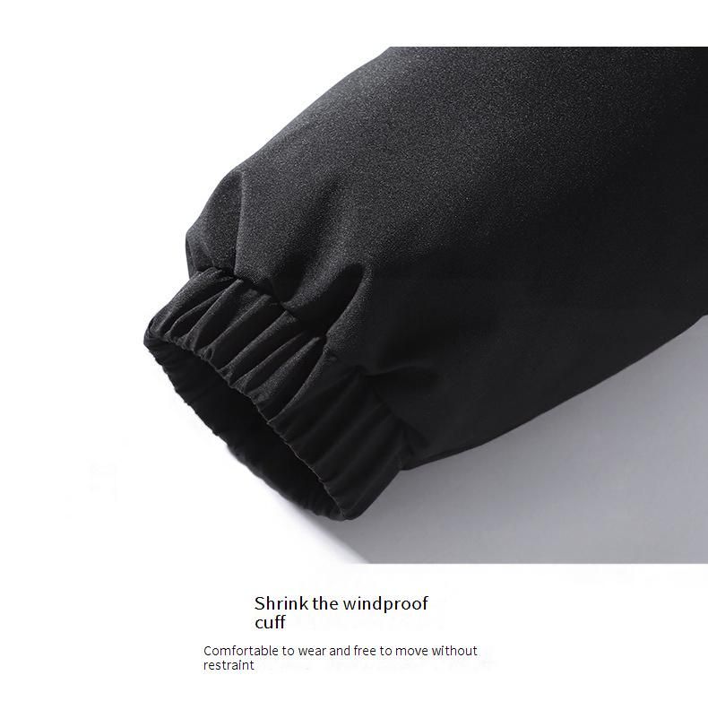 Chaqueta acolchada de invierno para hombre: chaqueta bomber estilo urbano con cuello alto (negro/rosa/caqui/azul claro, tallas S-4XL)_voghion.com