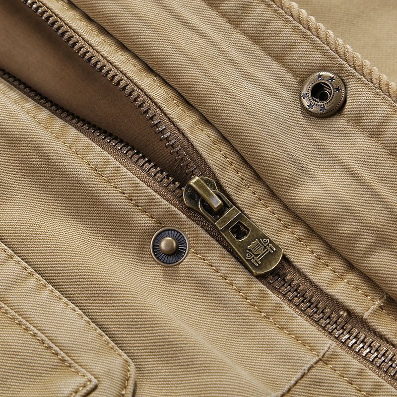 "Men's Multi-Pocket Cotton Vest For Outdoor Activities, Lightweight Casual Waistcoat, Plus Size Fishing Photography Vest_voghion.com