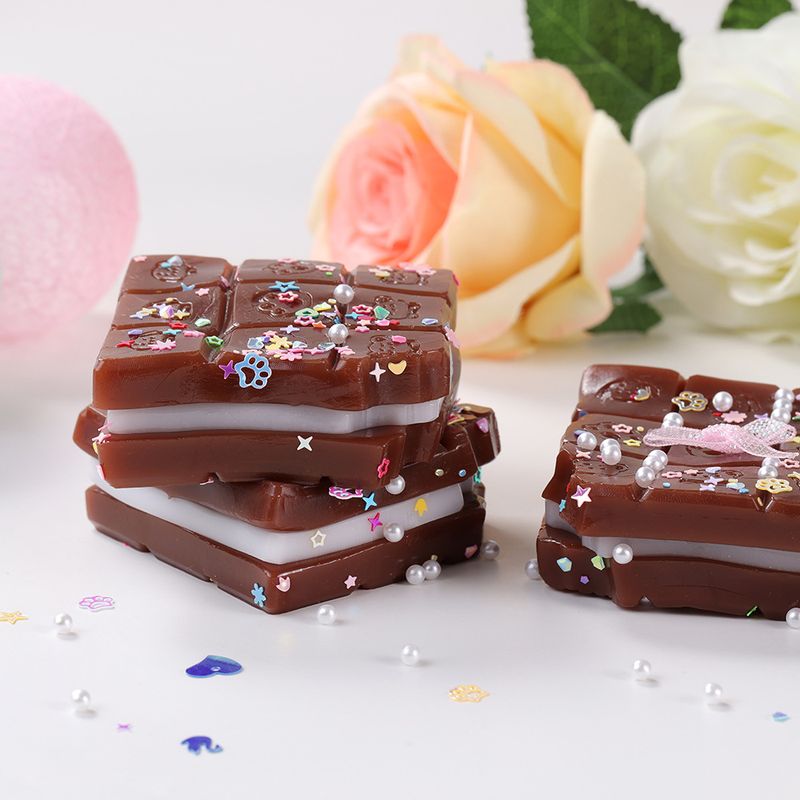 Foam Squishies Soft And Slow Rebounding Six-grid Chocolate Pinching Fun For Students To Relieve Stress_voghion.com