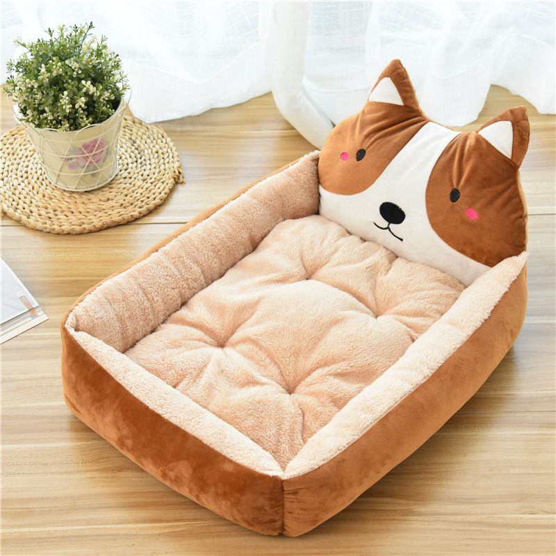 All-Season Universal Large And Small Dogs Internet Celebrity Cartoon Bed Dog Mat Cat House Pet Supplies_voghion.com