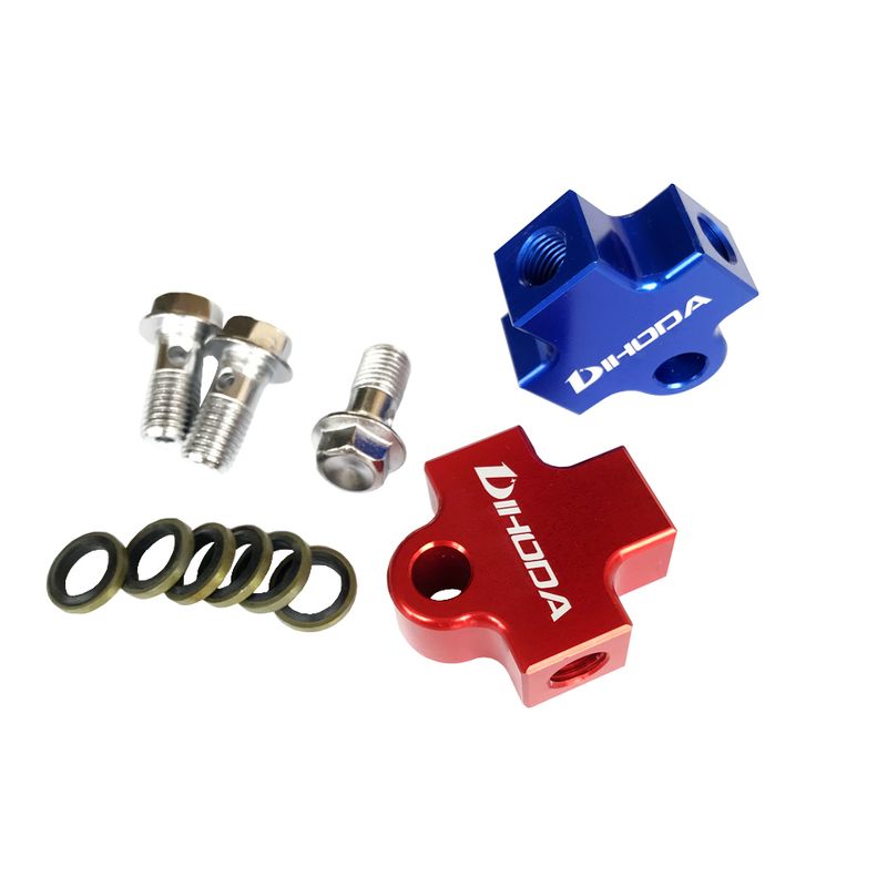 Hydraulic Hose Pipe Coupg Fitting Tee Connector 3way Adapter For Motorcycle Dirt Pit Bike ATV Brake System_voghion.com
