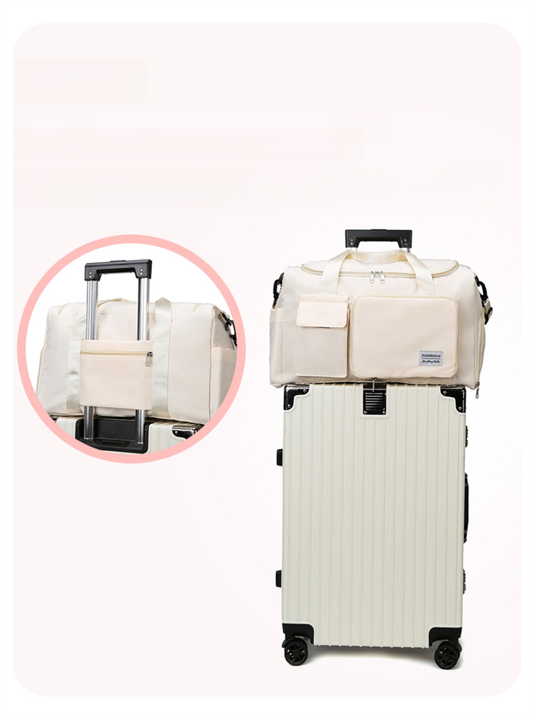 Borsa da viaggio con separazione per asciutto e bagnato, borsa fitness, scomparto indipendente per scarpe, scomparto pieghevole per borsa da consegna_voghion.com