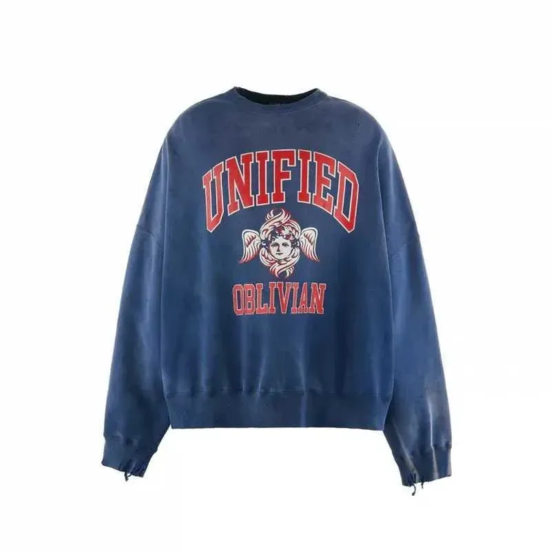 Felpe con cappuccio da uomo streetwear: set con felpa oversize in misto cotone e pantaloni della tuta - Felpa girocollo nera lavata da uomo_voghion.com