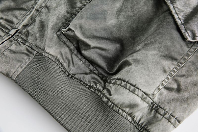 Eon Modish 25 Herbst Neue Amerikanische Mode High Street Nylon Patchwork Funktionale Fliegerjacke Mantel_voghion.com