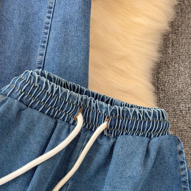 Damenbekleidung Lässiger Jeansanzug Altersreduzierender Streetstyle Modischer Sport-Zweiteiler_voghion.com