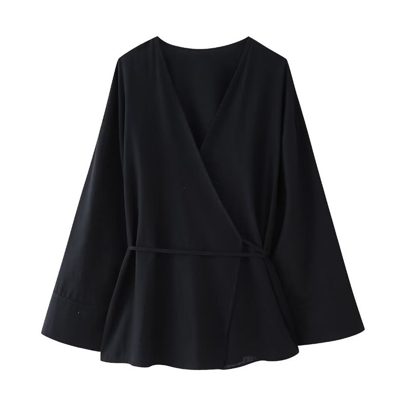Women's Loose Elegant Fashion Set Textured Double-Breasted Kimono-Style Jacket + Long Pants Autumn_voghion.com