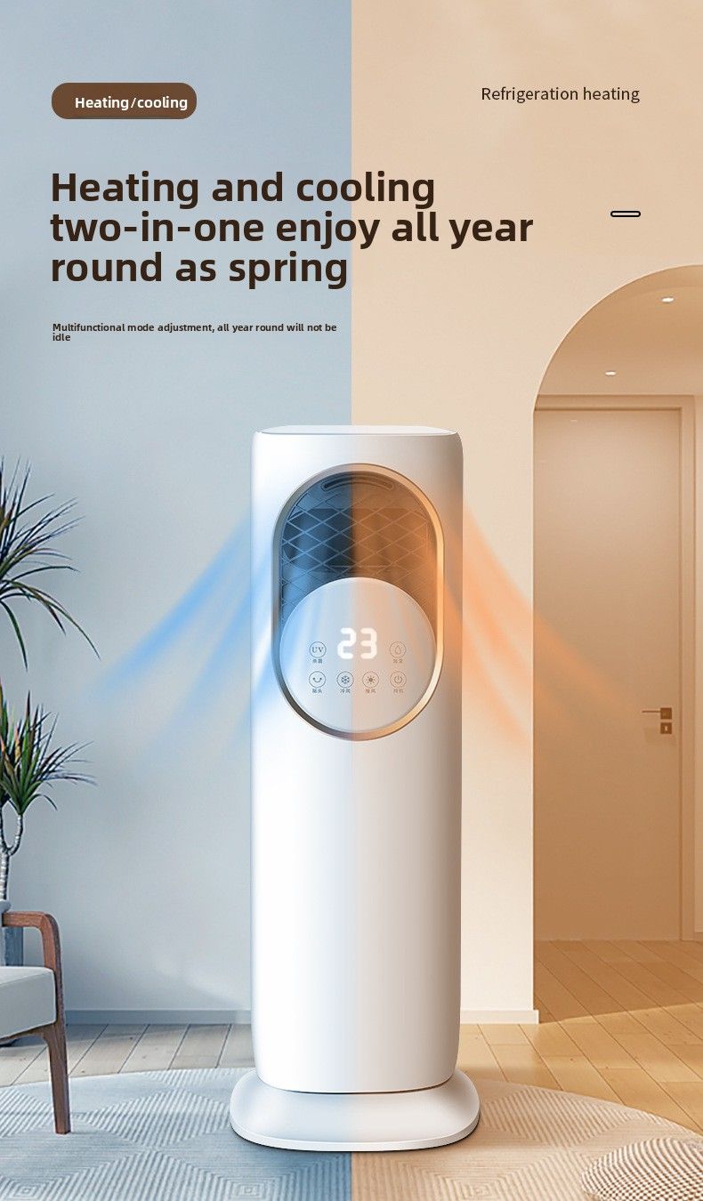 Aire acondicionado de doble uso y calefacción de 5 A, calentador vertical doméstico, ventilador sin aspas, refrigeración por agua_voghion.com