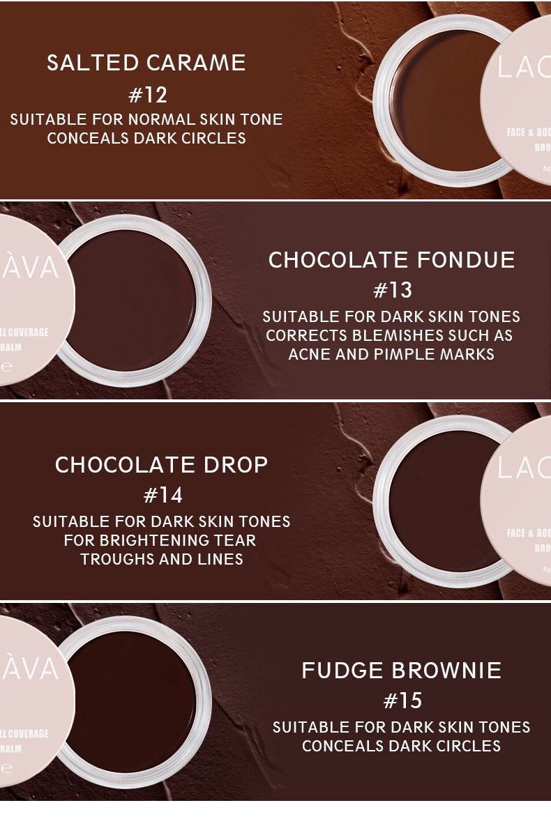 Langanhaltende Concealer-Foundation-Creme in 15 Farben für Akneflecken und Augenringe LACHAVA Pudaier Marke Professionelles Make-up_voghion.com
