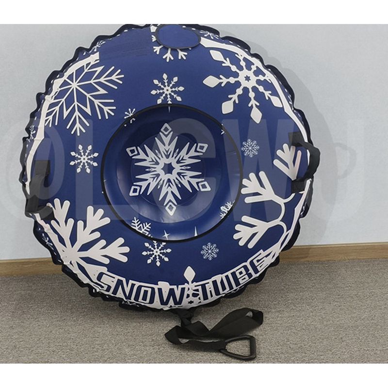 Li Cheng Inflatable Fabric Ski Ring Blue Snowflake Thickened PVC Snow Toy Outdoor Snowboard Slide_voghion.com