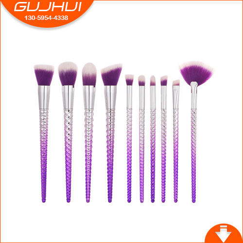 10-teiliges Make-up-Pinsel-Set, Make-up-Tools, Meerjungfrau-Mais, sechsseitiges Gewinde, GUJHUI_voghion.com