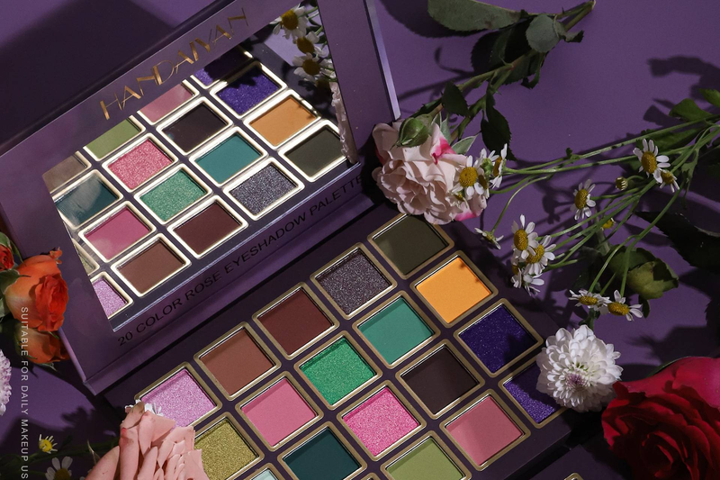 Bandeja de sombras de ojos de 20 colores, rosa perla mate nude, estilo europeo y americano, sombra de ojos para escenario_voghion.com