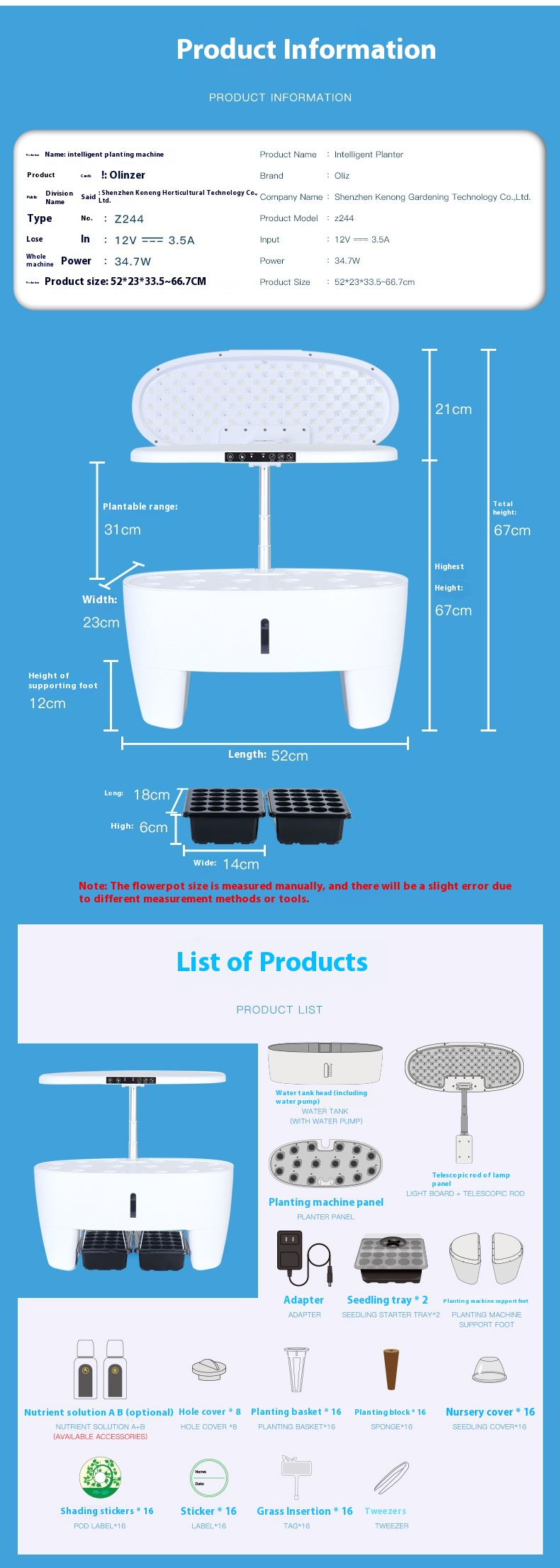 Μηχανή φυτών για οικιακό κήπο, υδροπονική μηχανή φύτευσης, έξυπνη μηχανή φύτευσης, εσωτερική πολυλειτουργική φύτευση, φως πλήρωσης σπορόφυτων_voghion.com