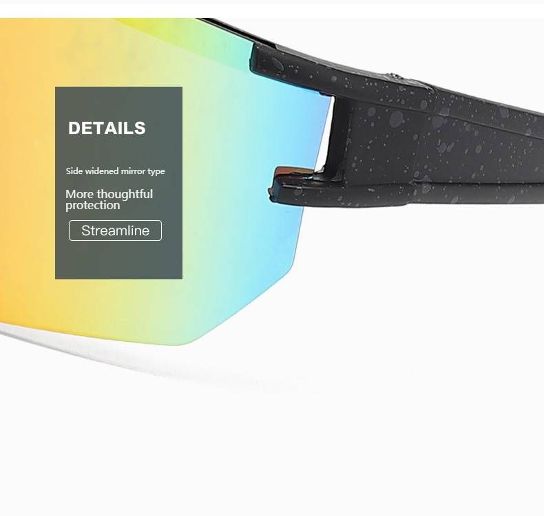 Unisex Polarized Sports Sunglasses – Windproof & UV400 Protection For Skiing, Cycling & Running – Lightweight Frame & Interchangeable Lenses_voghion.com