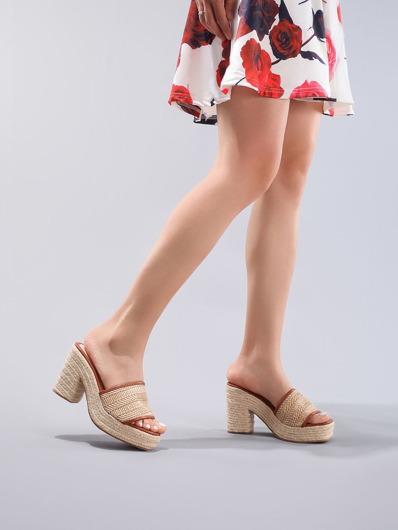 Women's Shoes Rope Wedge Thick Soled Sandals Braided Straw Rope One Strap Casual Summer Waterproof Platform High Heels_voghion.com