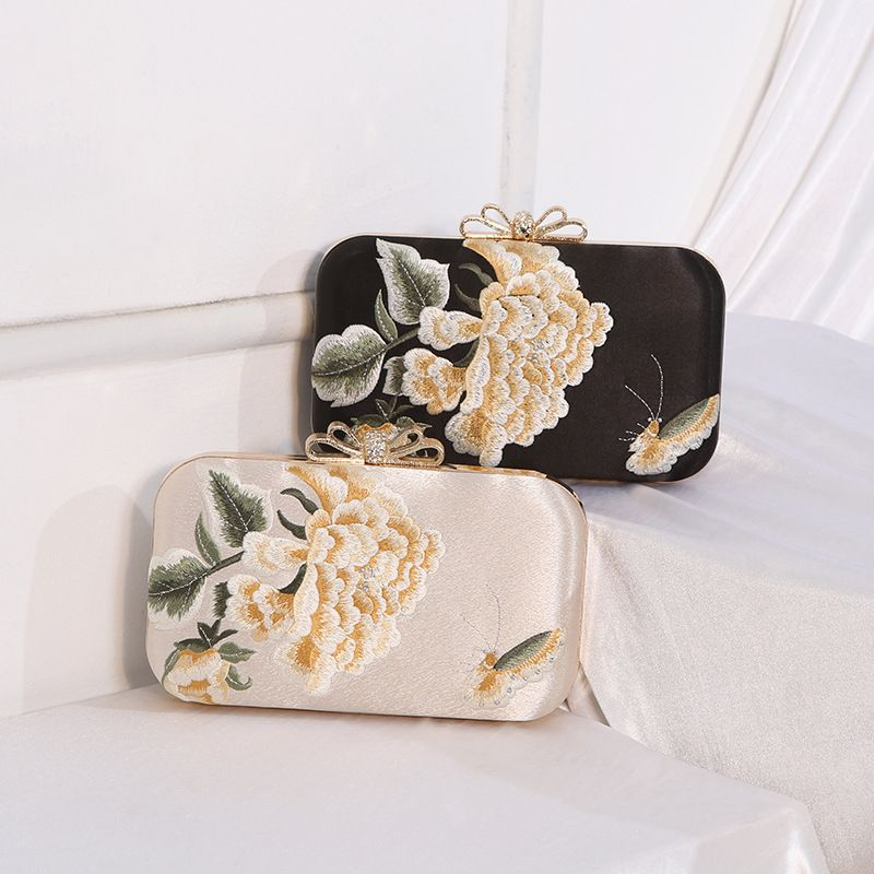 Nouveau dîner brodé style chinois cheongsam avec robe de soirée pour femme papillon wer pochette drapeau_voghion.com