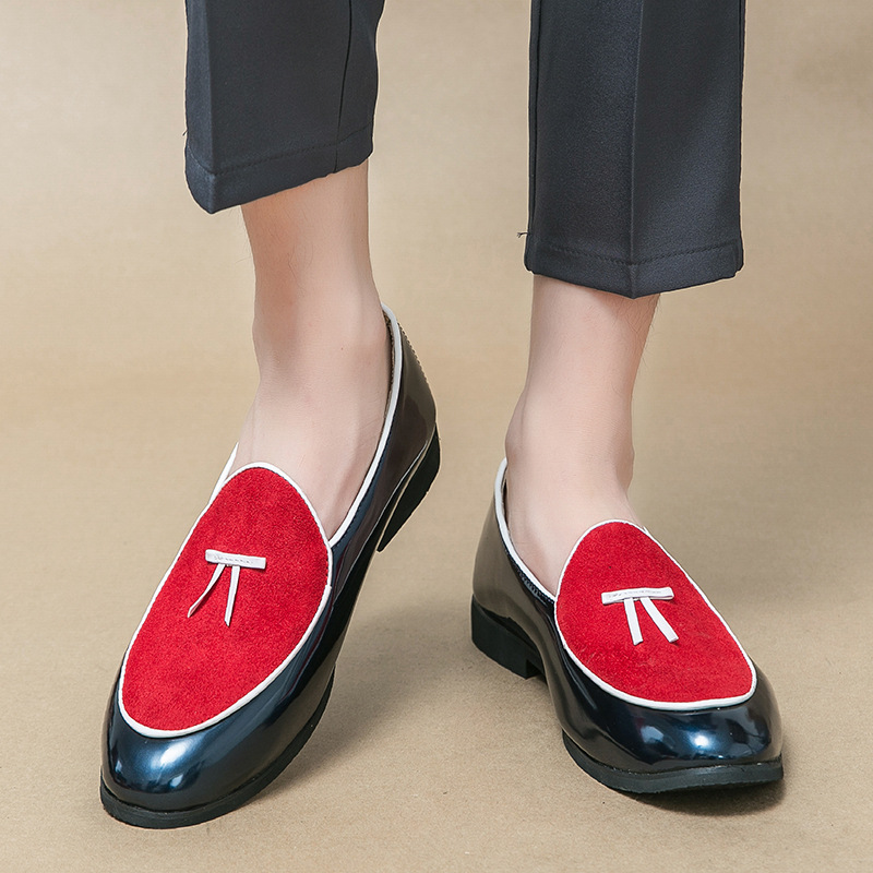 Große Herren-Freizeit-Lederschuhe, Größe 38–48, Schleife, Beanie-Schuhe, modische Herren-Schuhüberzug, Füße, Slipper, Herren_voghion.com