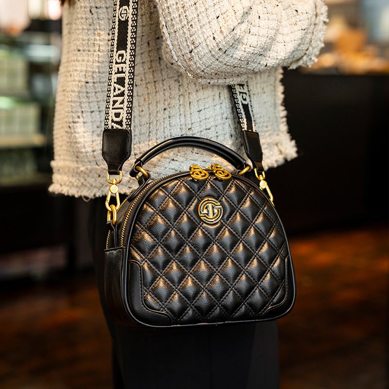 Borsa a mano trapuntata piccola, rotonda e versatile da pendolare, da donna, nuova collezione 2024 di Golande Brand_voghion.com