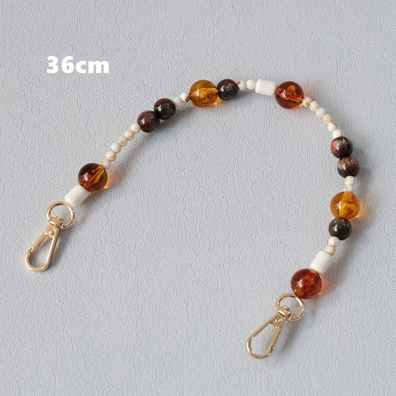 Gioielli con perline acriliche, bracciale con perline iridescenti, accessori, tracolla, tracolla per telefono, borsa in resina, catena_voghion.com