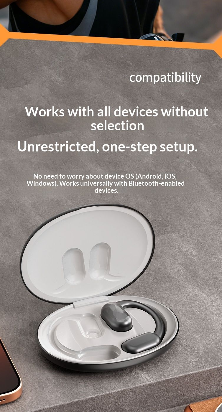 NeoGear New AI Translation OWS In-Ear Wireless Ear-Hook Open-Type Noise Cancelling Long Battery Life Bluetooth Earphones 144_voghion.com