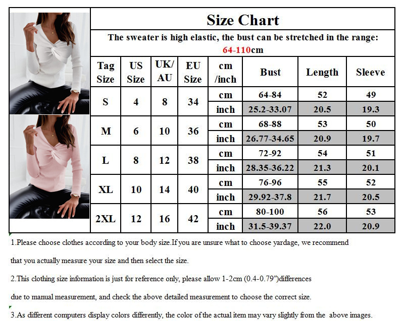 Haut pull crépu décontracté à la mode pour femmes_voghion.com