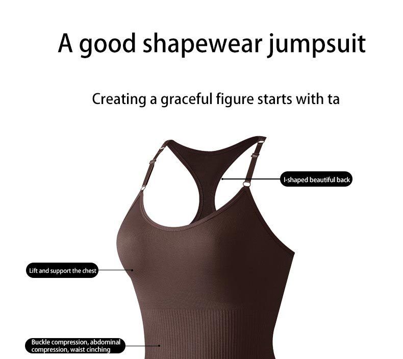Body Shaping Clothing Vest Strap T-breasted Onesie Postpartum Corset Body Suit_voghion.com