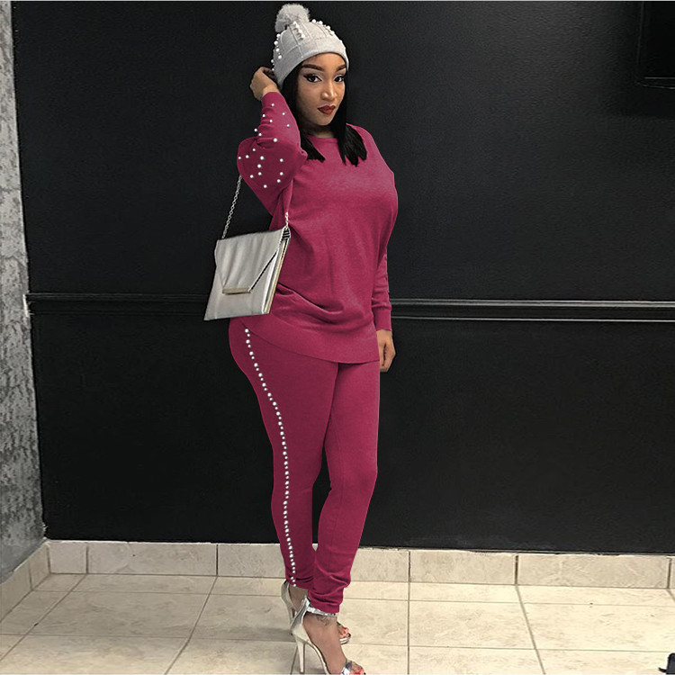 Set di palle di cannone in due pezzi casual alla moda da donna_voghion.com