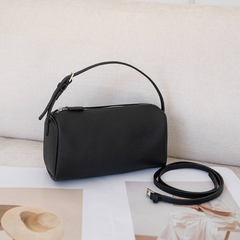 Women's Bags Pen Holder Bag Crossbody Small Bag First Layer Cowhide Simple Design Pencil Case Bag Handheld Genuine Leather Pillow Bag Underarm Bag_voghion.com