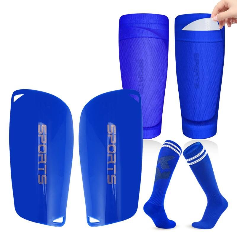 Premium Soccer Shin Guard Set With Knee-High Socks – 3-Piece Football Leg Protection For Men, Women & Kids – Lightweight PU Shin Pads_voghion.com