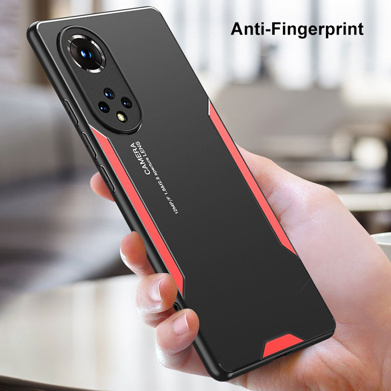 Cassa del telefono in metallo di alluminio per Huawei P40 P50 Nova 7 SE 8 9 Pro 7i 8i Custodia protettiva in silicone per Honor 50 Magic 3 Pro_voghion.com